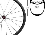 35% Off 35mm Deep 30.1mm Wide 1280gr Tubeless Able Carbon Clincher & Free Shipping Worldwide